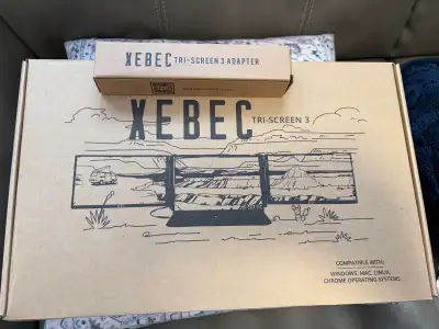 Xebex Triscreen 3 laptop workstation extender ***NIB***, View more