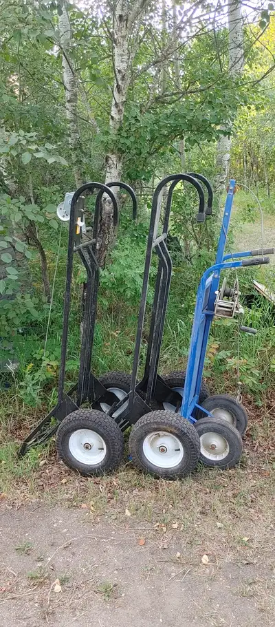 Swine pig mortality hauling carts. Or can be used for just about anything heavy. Used to use to move...