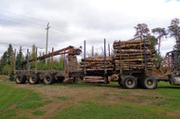 Looking to hire a log truck with a picker