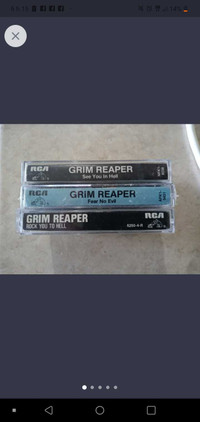 Grim Reaper Métal ORIGINAL cassettes états NEUVES  $50.