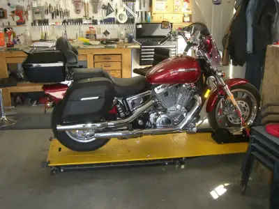 Honda 1100 shadow spirit . Low milage . New tires put on only because of age of originals Trunk and...