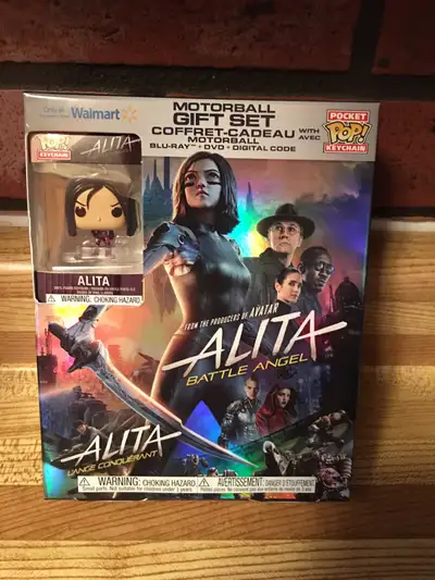 Toy mini key chain FUNKO Pocket POP-ALITA BATTLE ANGEL.This set is a WALMART Exclusive MOTOR BALL Gi...