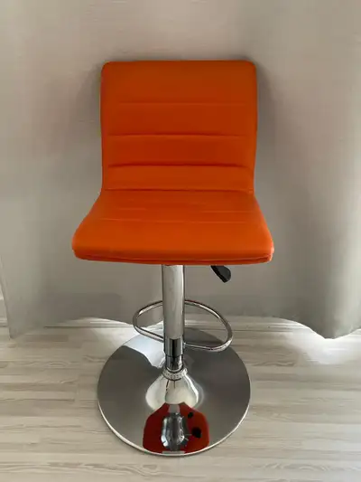 Richmond Hill- USED selling AS IS orange bar stool, View more
