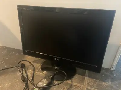 LG flat screen monitor 21” computer, View more