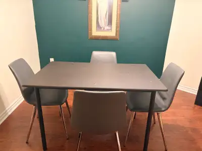 Dining Table and structube Chairs (4), View more