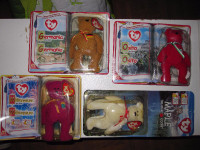 Ty beanie babies bears lot of 7 NIB including Millenium