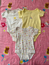 Baby body suit, 6 piece/set,100% cotton