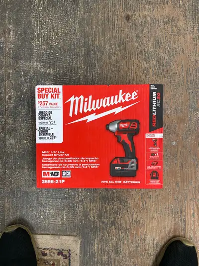 Milwaukee M18 Impact Driver Kit, View more