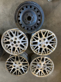 5 Jeep wheels 17” x7.5 bolt pattern 5x127mm $300 for all4 alumin