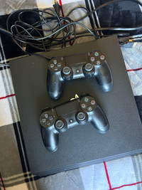 PS4 console plus controllers