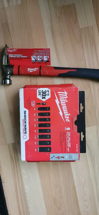 Milwaukee 19 oz hammer and socket set, View more