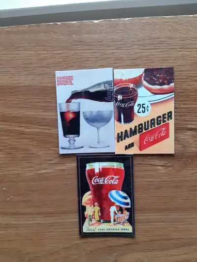 3 Aimant pour réfrigérateur verre Coca-Cola, View more