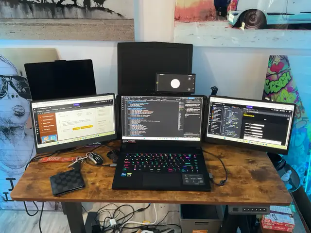 3 screen modified MSI GS66 Stealth 64gb/2TB in Laptops in Edmonton - Image 5