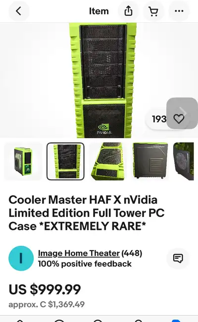 Cooler Master HAF X nVidia PC Case, View more