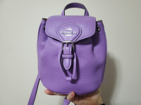 Coach Convertible Backpack Crossbody Small Leather Handbag Bag