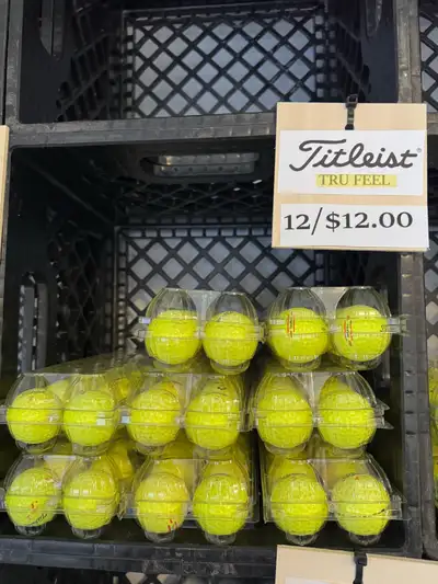 Titleist Tru Feel Yellow Golf Balls - 12$/Dozen, View more