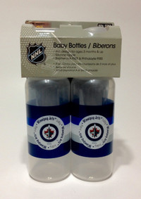 NHL Winnipeg Jets New Pack of 2 Baby Bottles