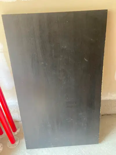 Free small black table with red legs, View more