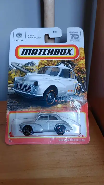 2023 Matchbox silver Morris Minor Saloon - RHD 70th Anniversary Special Edition. Please see photos f...