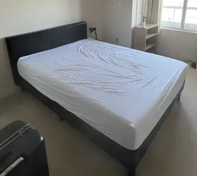 Queen Bed Frame + Mattress can be sale separately, View more