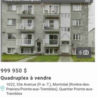 Quadruplex Pointe-aux-Trembles H1a2t9 