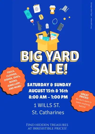 Large 2 Day Yard Sale, View more