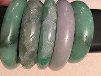 Jade bracelets. 