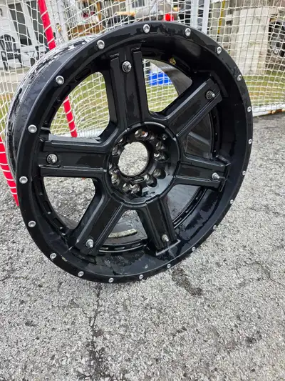 Pro Comp wheels from my 2018 F150. Good shape, but missing center caps. Dual drilled for Ford, GM, a...