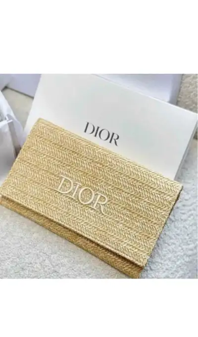 New Dior straw clutch , View more