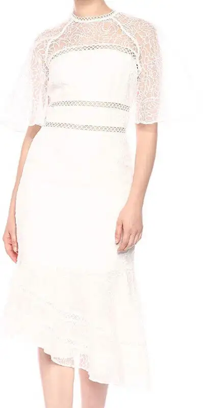 Keepsake The Label Women's Awaken Illusion Short Sleeve Lace Mid, View more