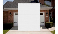 (2) 8’2” X 10’ Insulated Garage Door - White 