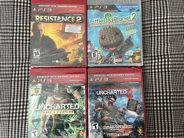 PS3 Uncharted drakes fortune & 2 - new / sealed games in Toys & Games in North Bay - Image 2