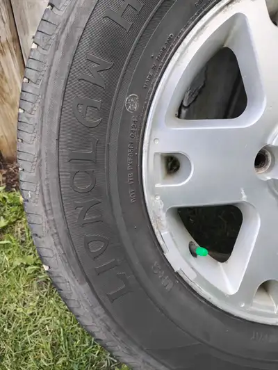 Good set of 4 tires with over75% left