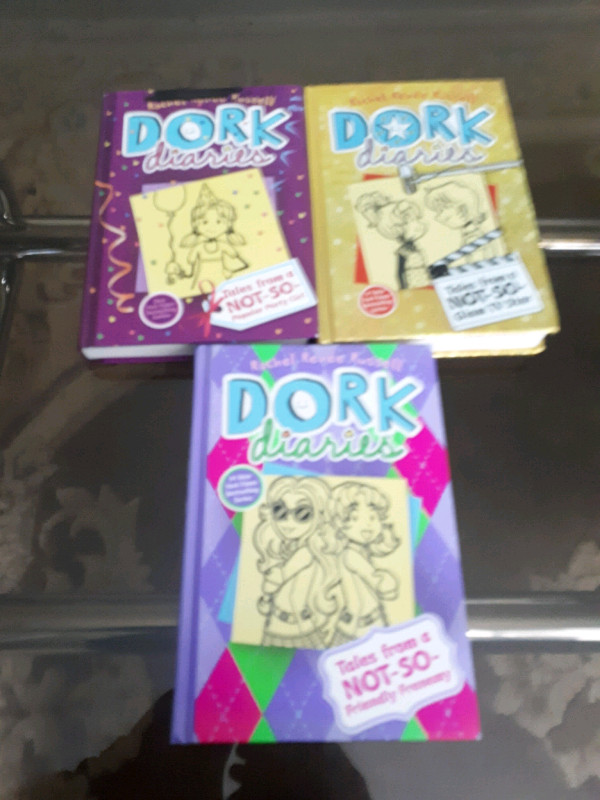 Lot of 3 dork diaries by Rachel renee Russell hardcover books  in Children & Young Adult in Oakville / Halton Region
