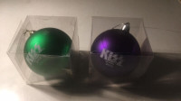 2 Like New KISS Christmas Tree Balls / Lindsay / $15 ea $20 pair
