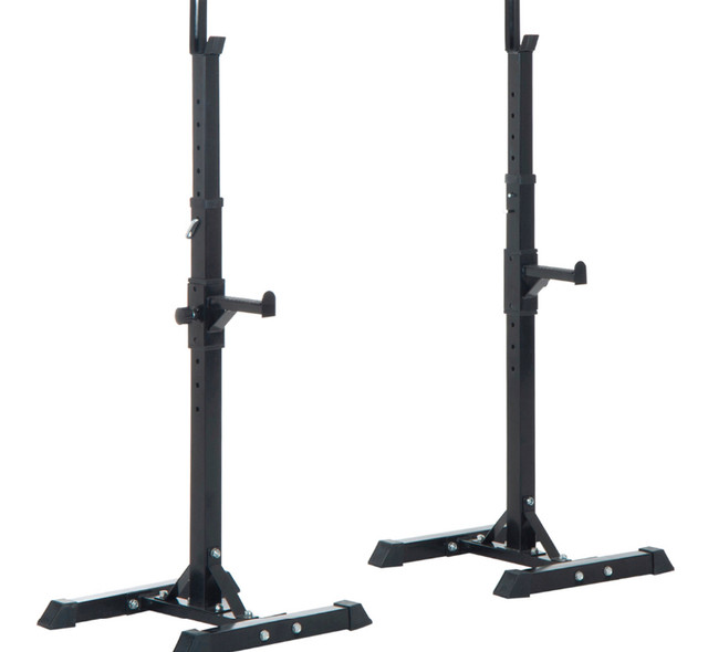 Soozier Adjustable Stable Power Squat Stand Portable 2 Bars Barb in Exercise Equipment in Oakville / Halton Region