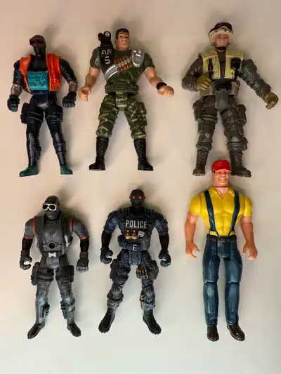 3.75 Scale Military Scuba Police Action Figure Lot Custom, View more