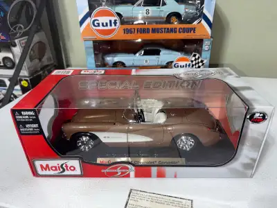 Chevrolet Corvette 1957 diecast 1/18 auto de collection miniatire antiue classique