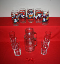 13 Glasses; 2 Sets &amp; 2 Drinking Mugs $2.00