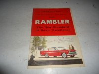 1960 RAMBLER DEALER SALES BROCHURE. CANADIAN ISSUE