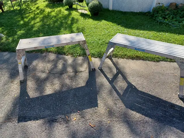 Two Mastercraft Aluminum Work Platforms