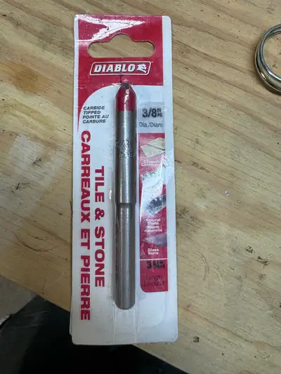 Diablo 3/8-inch Carbide Tipped Tile and Stone Drill Bit, View more