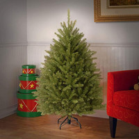 National Tree 6 Foot Dunhill Fir Tree, Hinged, Christmas Tree