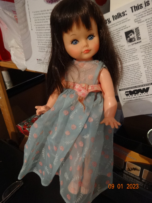 16 inch teen doll, by Reliable,Canada. cute,long black hair, in Arts & Collectibles in Kelowna - Image 2
