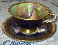 Vintage Paragon Tea Cup & Saucer , Signed A . D Holland