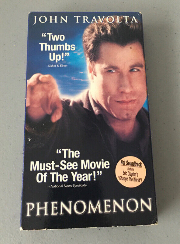 Phenomenon Movie VHS Video Cassette dans CD, DVD et Blu-ray  à Ville de Montréal