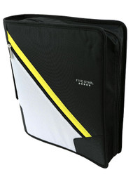 NEW 3-inch Zippered Binder with Handle (Five Star) Grey