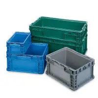 50% OFF USED PLASTIC TOTES, PARTS BINS, PLASTIC STACKING BINS.