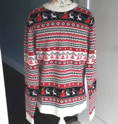 Topman Fair Isle Christmas Holiday Crewneck Sweater Size XS & M, View more
