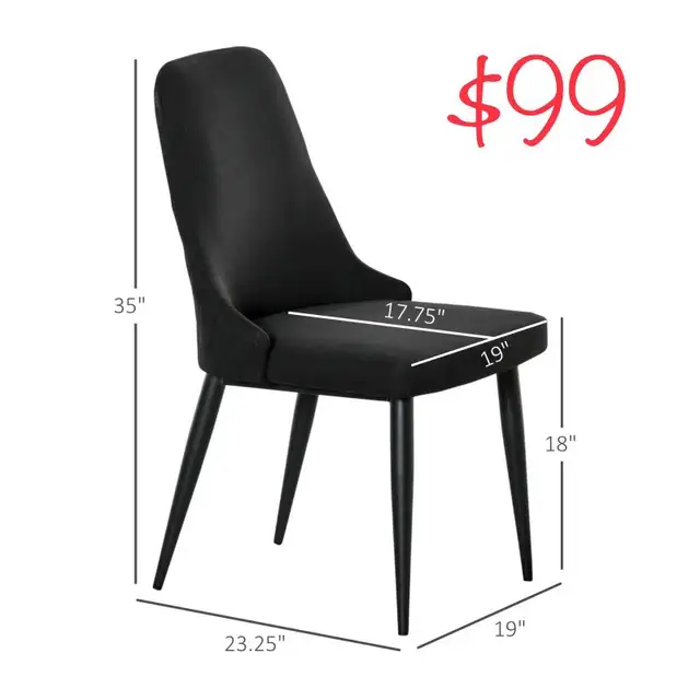 Modern dining chairs with patterns in the back in Chairs & Recliners in Markham / York Region - Image 2